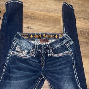 Rock Revival Women's Dark Blue Skinny Jeans